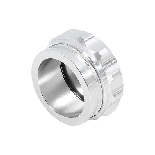 2in Aluminium Alloy Weld-On Filler Neck And Cap Suitable For Oil Fuel Water Tank Silver