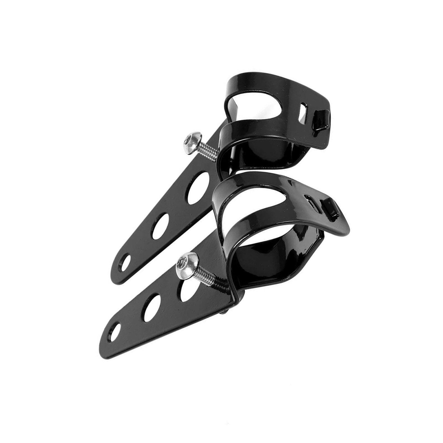 Black Twin Universal Headlight Dual Lamp Suitable For Motorcycle Street Fighter