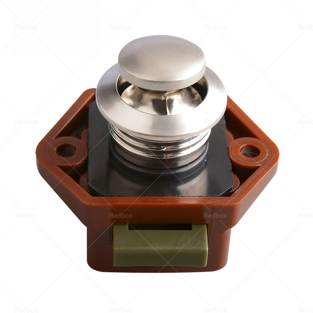 {{ 5x Push Button Latch Knob Catch Lock For Drawer Cupboard Door Caravan Cabinet }} - Buy Car Parts Online at {{ Kaka Auto Parts }}.