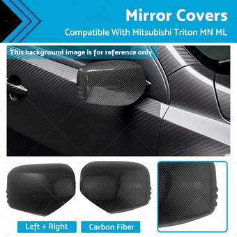 compare product Carbon Fiber Mirror Covers Suitable For Mitsubishi Triton MN ML 2006 - 2014