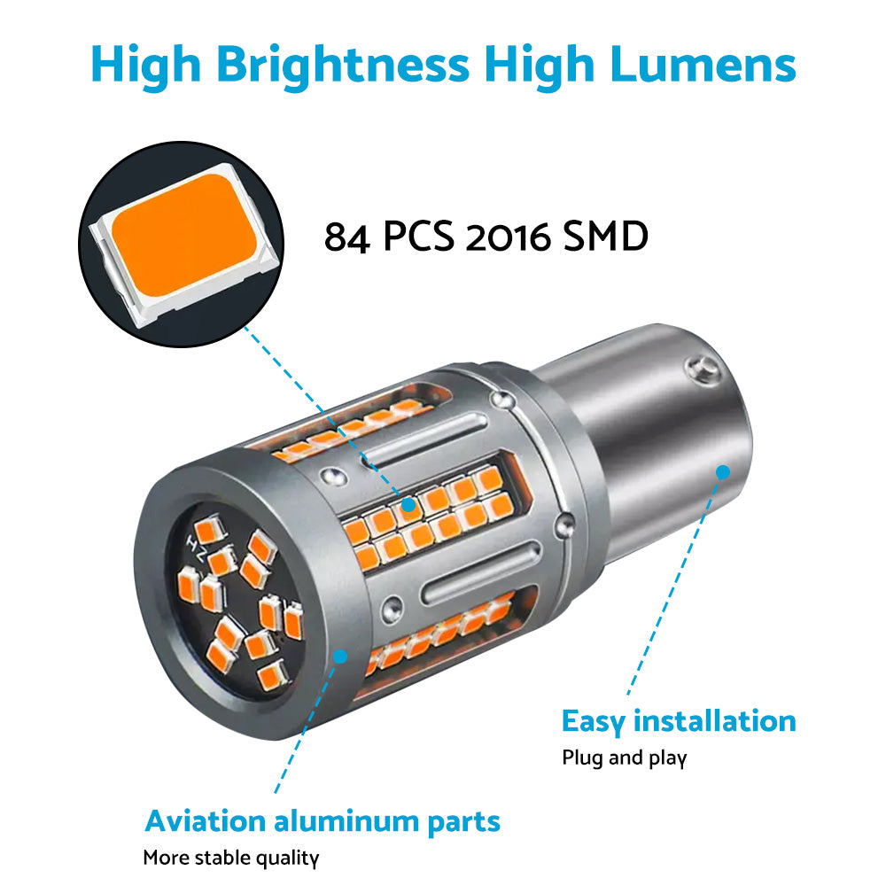 LED Amber Front/Rear Indicator Bulb Suitable For Holden Commodore VT VX VY VZ VE