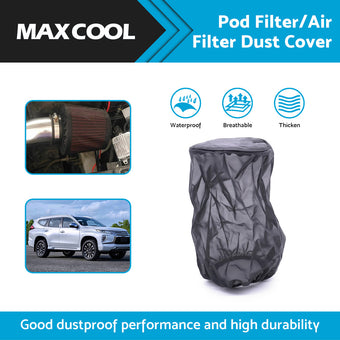 compare product Air Filter Protective Cover Dustproof for High Flow Air Intake Filters Universal