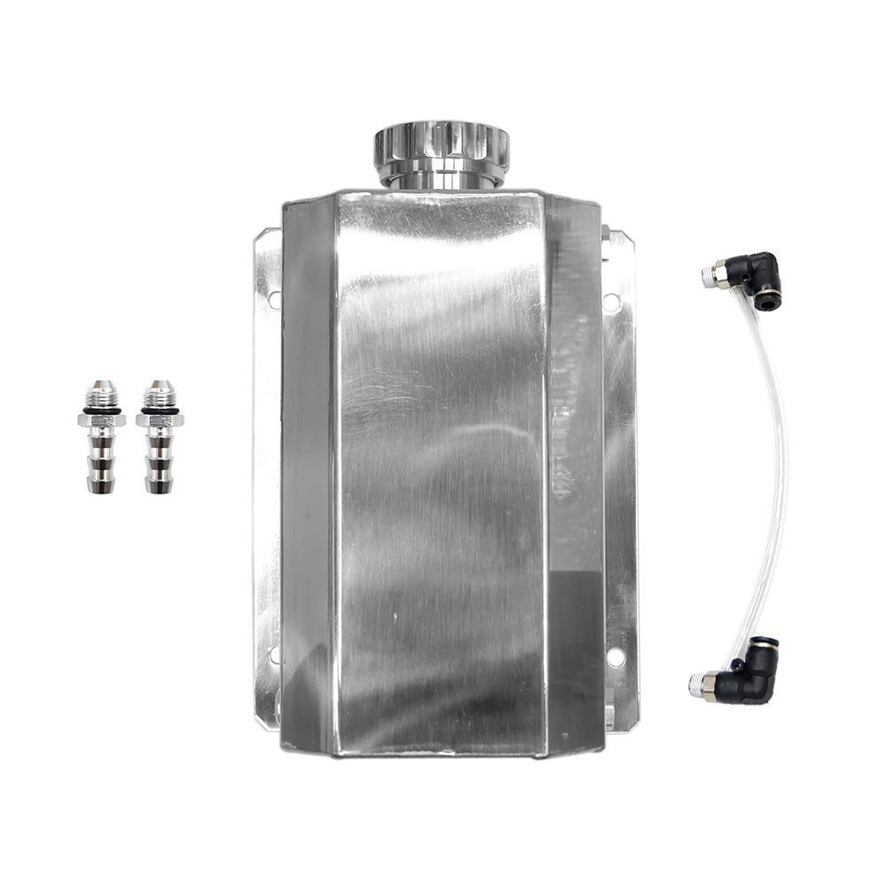 Universal Aluminum 2L Coolant Radiator Overflow Recovery Water Tank Bottle Suitable For Cars