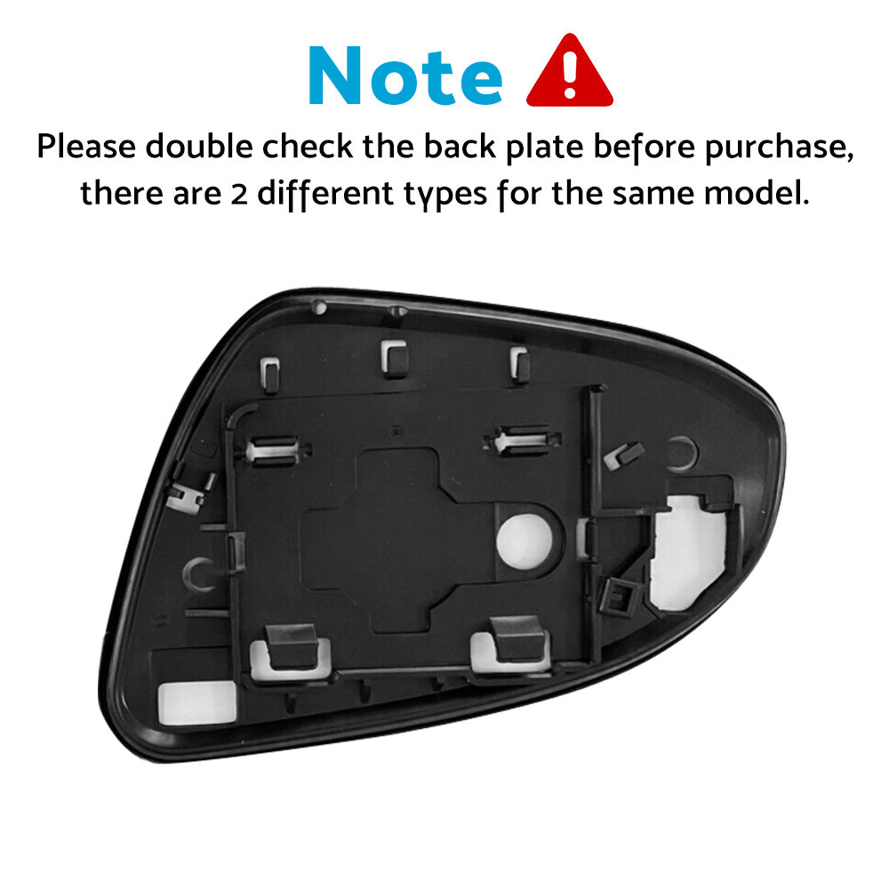 Right Side Mirror Glass with Back Plate Suitable For Toyota Yaris 2012-2019