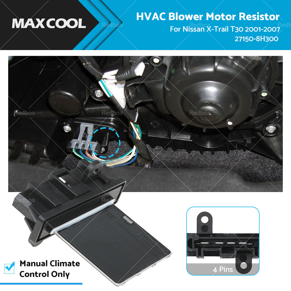 {{ For Nissan XTrail T30 Blower Motor Heater Fan Resistor Manual Climate Control }} - Buy Car Parts Online at {{ Kaka Auto Parts }}.