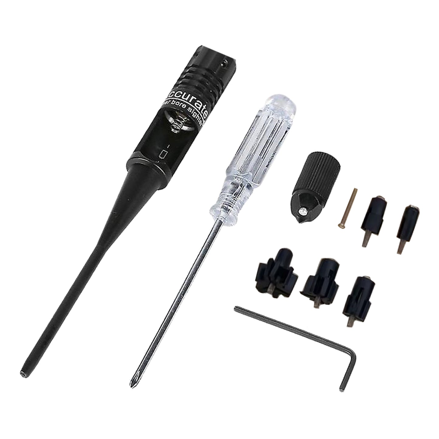 Red Laser Bore Sight Kit Suitable For 22 to 50 Caliber Rifles & Handguns G6