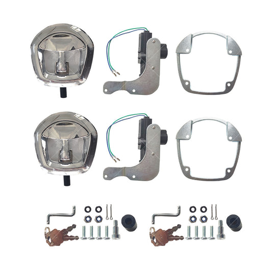 {{ 2x Power Operated Recessed Folding Whale Tail T Lock Handle Traile Tool Box }} - Buy Car Parts Online at {{ Kaka Auto Parts }}.