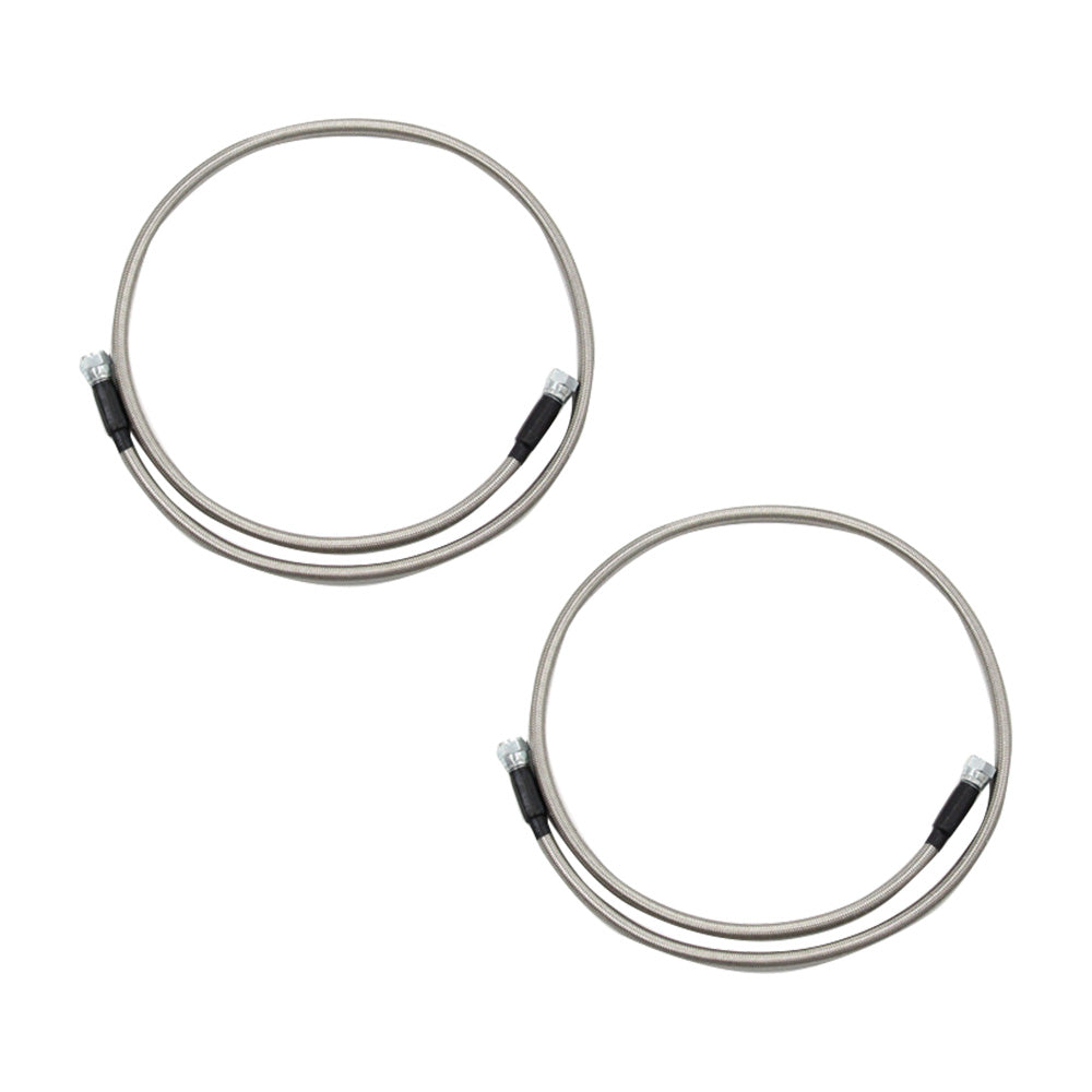 Stainless Steel Braided Transmission Cooler Hose Fitting Kit Suitable For 700R4 / TH350 / TH400