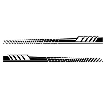 compare product 2x Car Body Stickers Long Stripe Side Skirt Decoration Decals Set