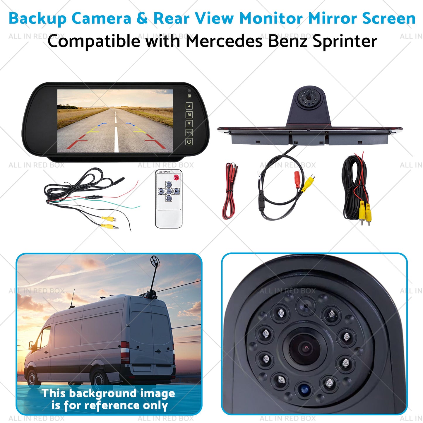 {{ Brake Light Backup Camera W or 7''Monitor Suitable for 07-19 Sprinter or VW Crafter }} - Buy Car Parts Online at {{ Kaka Auto Parts }}.