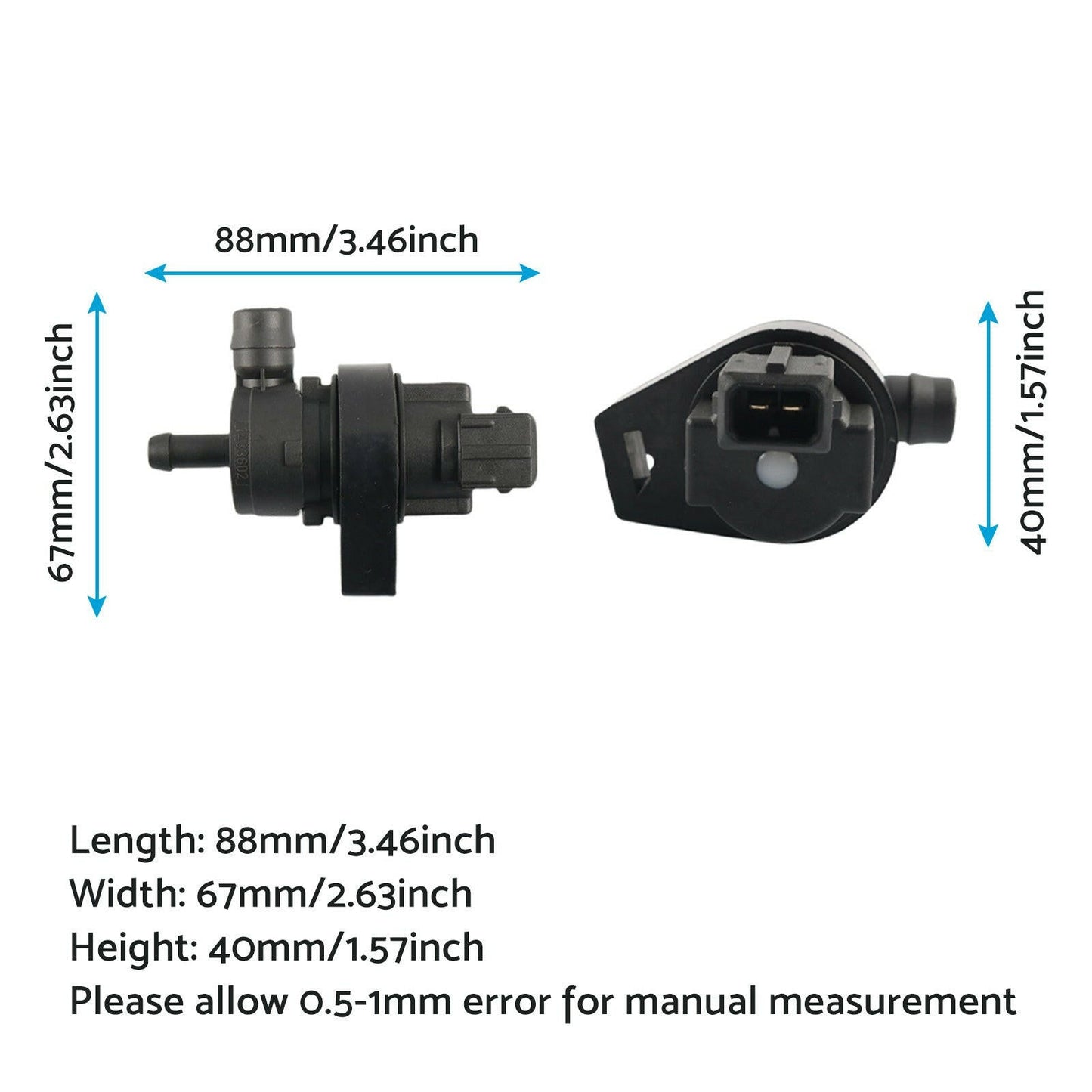 Vapor Canister Purge Solenoid Valve Suitable For BMW 323i / 525i / 740i 13901433603