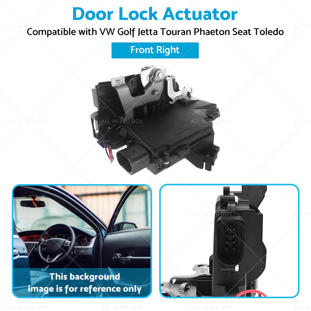 {{ Front Right Door Lock Actuator 3D2837016A Suitable for VW Golf Jetta Touareg }} - Buy Car Parts Online at {{ Kaka Auto Parts }}.
