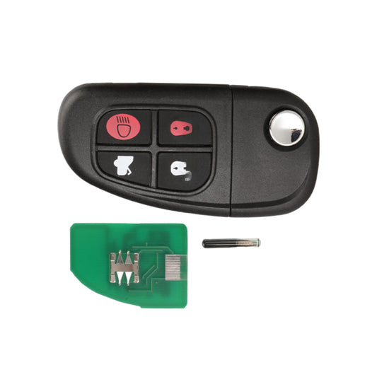 Key Fob Remote Suitable For Jaguar XJR X-Type S-Type 2002-2008 Transponder