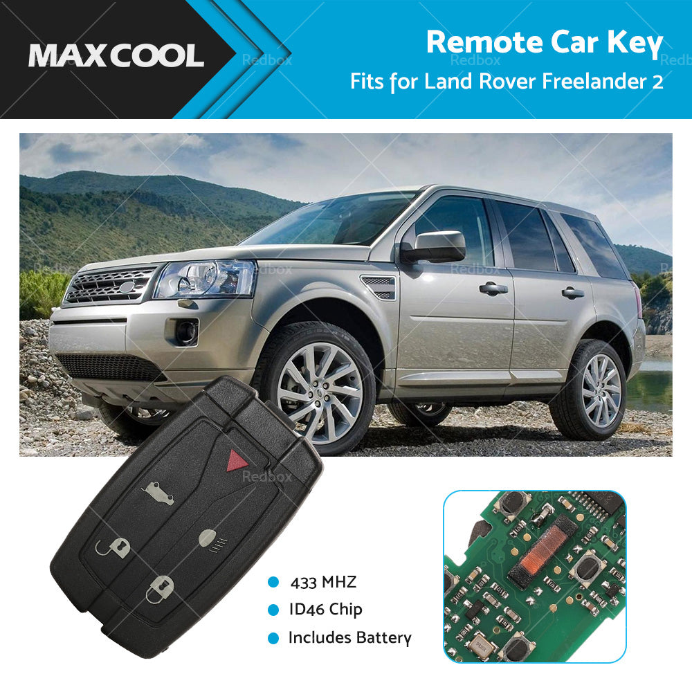 {{ 433MHz 5 Buttons Remote Car Key ID46 Chip For Land Rover Freelander 2 2007-2014 }} - Buy Car Parts Online at {{ Kaka Auto Parts }}.