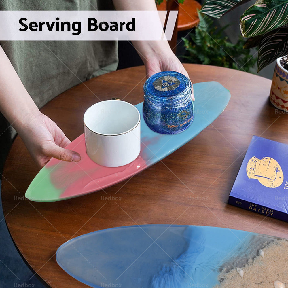 {{ Surfboard Silicone Epoxy Resin Tray Mold Surf Board DIY Ocean Wave Serving Board }} - Buy Car Parts Online at {{ Kaka Auto Parts }}.