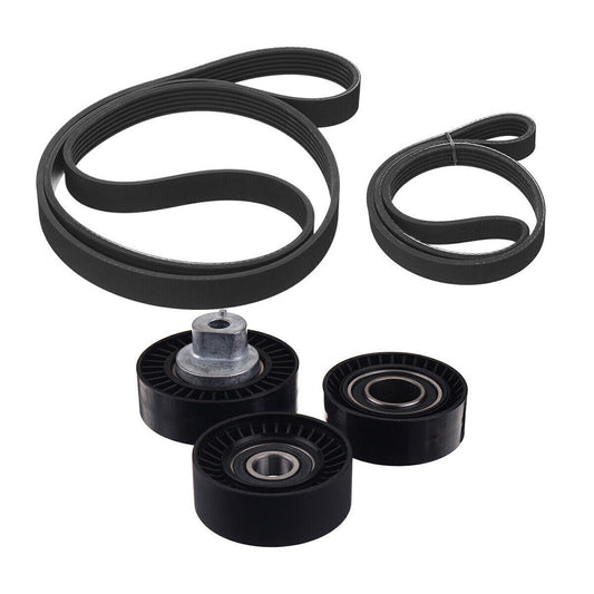 Belt Tensioner Pulley Drive Belt Kit Suitable For BMW E46 E39 E38 X5 E53 Z3 E36