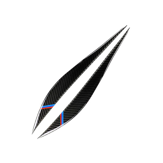 Carbon Fiber Eyelids Eyebrow Headlight Retrofit Accessories Suitable for BMW F30 3 Series