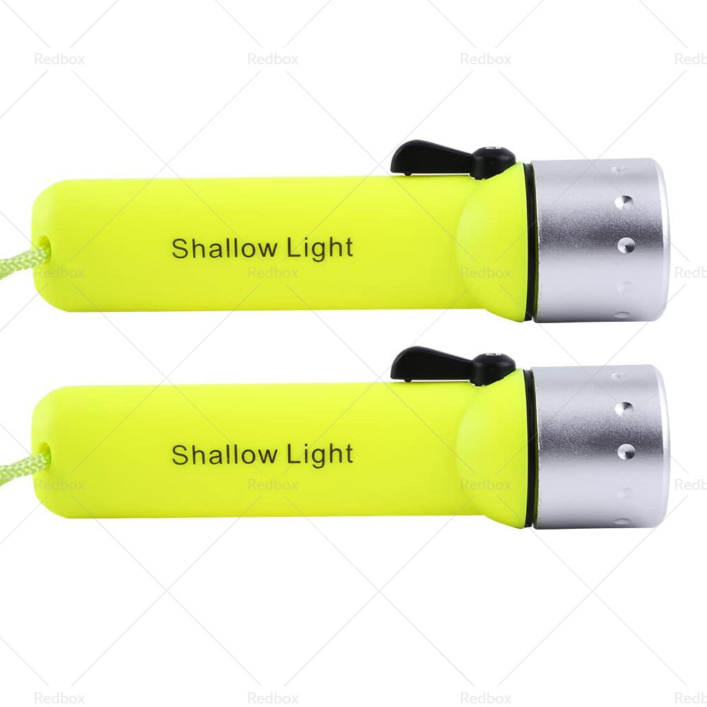 2pack Waterproof Bright LED Scuba Diving Underwater Flashlight Torch Light Lamp