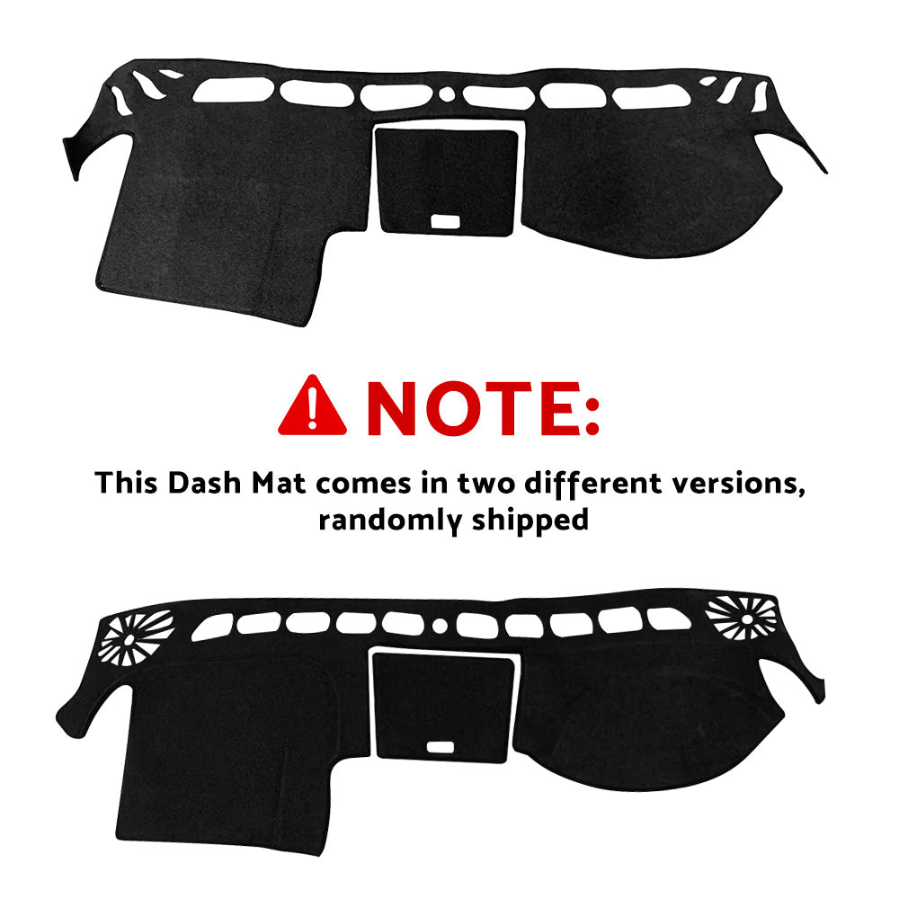 Dash Mat Black with Centre Lid Dashboard Sun Cover Suitable For Isuzu Dmax 2012-2020