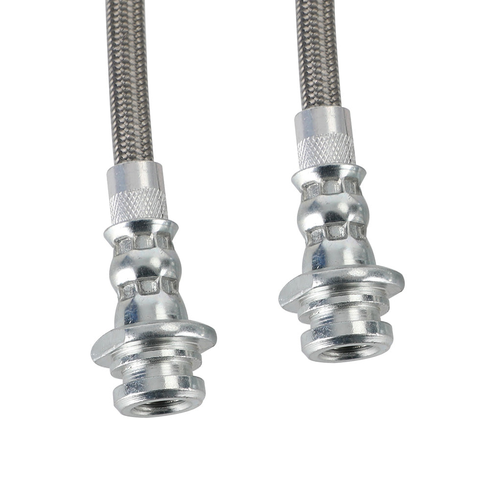 Front & Rear Braided Brake Line Hose Set Suitable For Nissan Patrol GQ Y60 1988–1997 / Ford Maverick DA 1988–1994