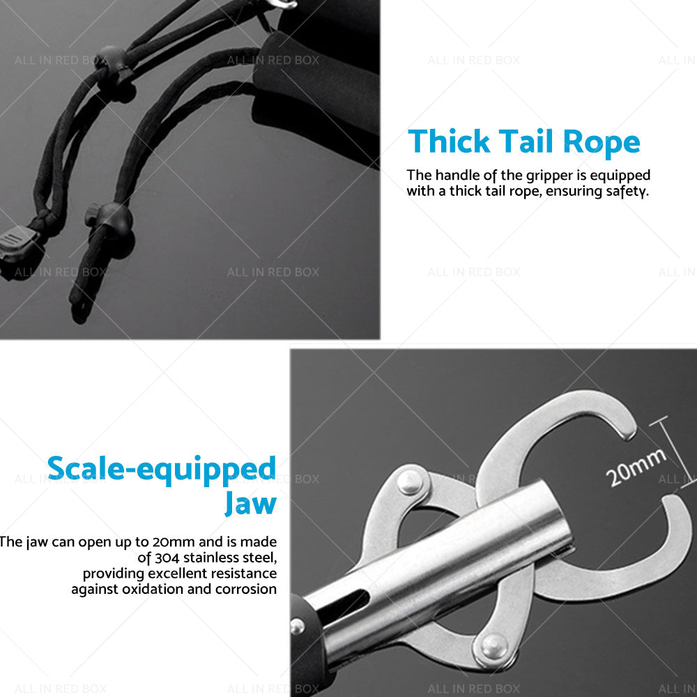 {{ Stainless Steel Fish Lip Grabber Gripper Fishing Tool Grip Tackle Scale 30KG }} - Buy Car Parts Online at {{ Kaka Auto Parts }}.
