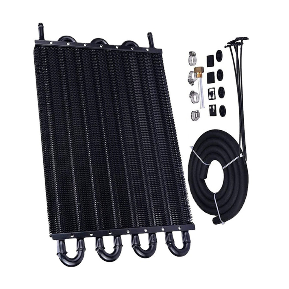 8 Row Remote Transmission Oil Cooler Radiator Converter Kit Suitable For Manual To Automatic Transmission Vehicles