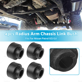 compare product Set of 4 Radius Arm Chassis Link Bush For Nissan Patrol GQ Y60 GU Y61 1988-2016