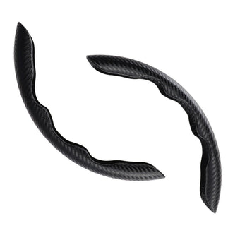 compare product 2x Black Carbon Fiber Steering Wheel Booster Non-Slip Cover Trim Accessories