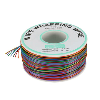 compare product Wrapping Wire Tin Plated Copper Wire P or N DM-30-1000 30 AWG 250M Length 8 Colors