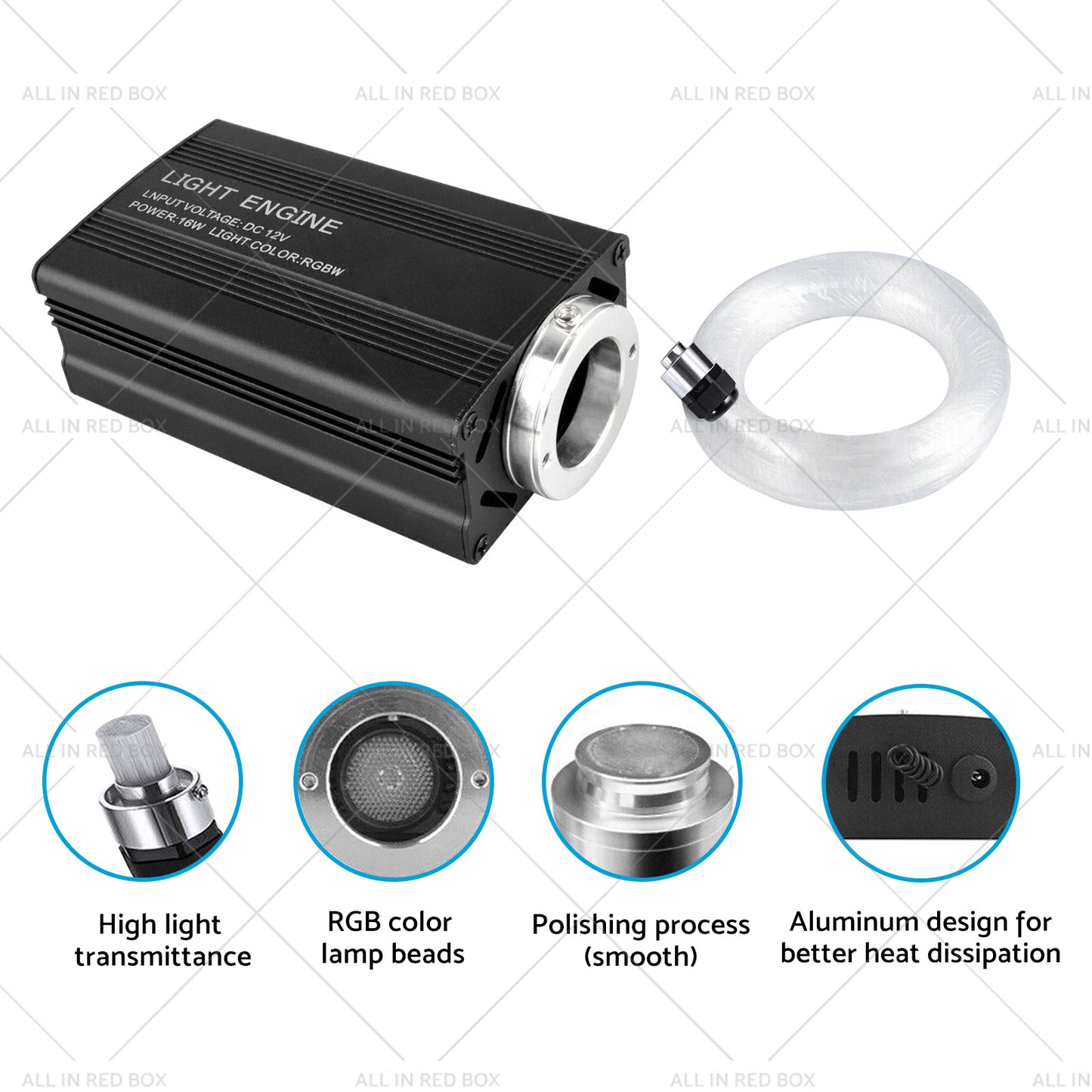 {{ 500PCS LED Fiber Optic Kit Car Home Starlights Headliner Ceiling Light w or Remote }} - Buy Car Parts Online at {{ Kaka Auto Parts }}.