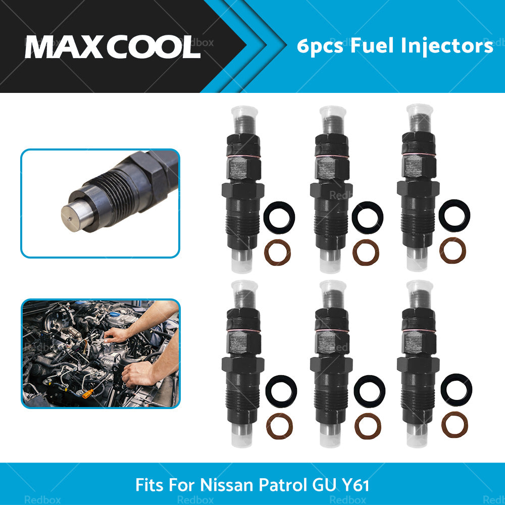 {{ 6PCS Diesel Fuel Injectors Fits For Nissan Patrol GQ Y60 TD42 TD42T 1988-1997 }} - Buy Car Parts Online at {{ Kaka Auto Parts }}.