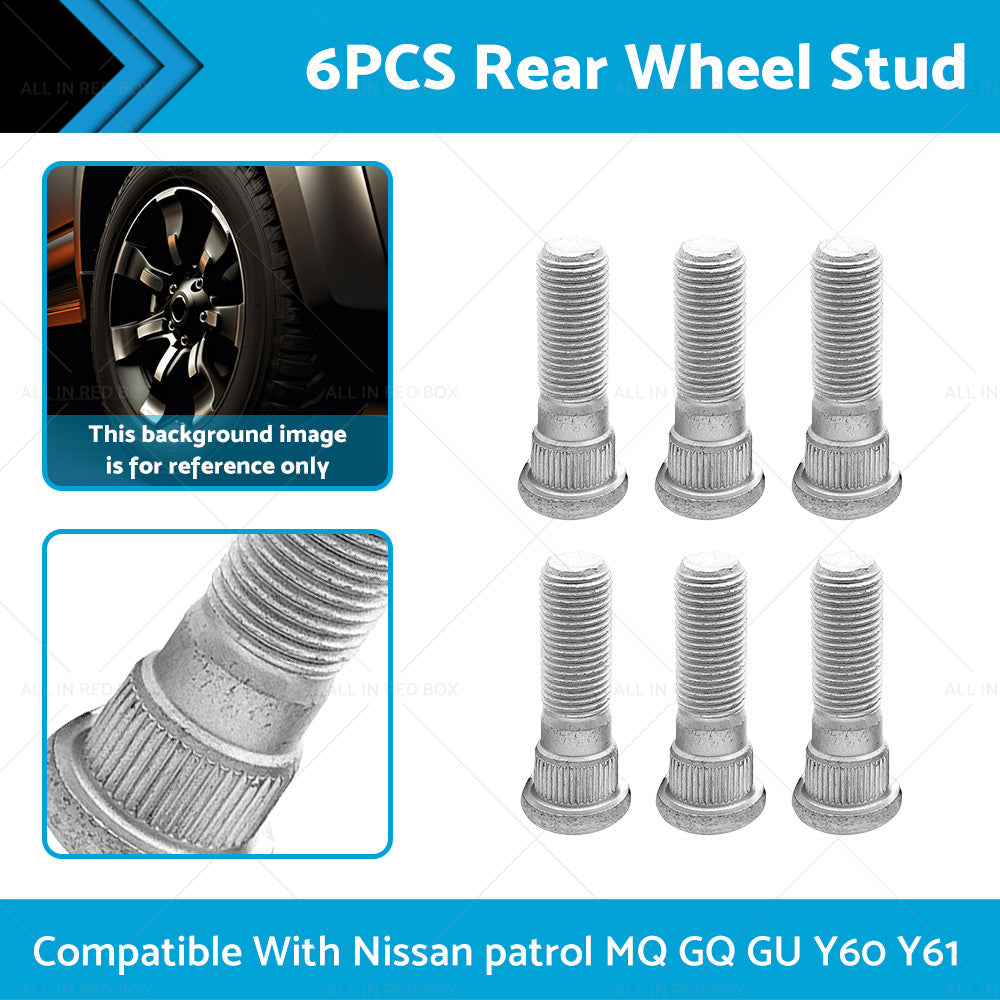 {{ 6PCS Rear Wheel Stud Suitable For Nissan patrol MQ GQ GU Y60 Y61 }} - Buy Car Parts Online at {{ Kaka Auto Parts }}.