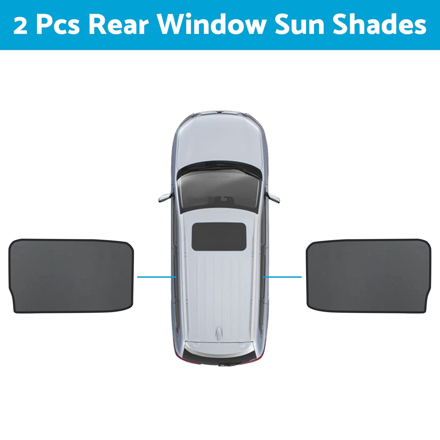 Front & Rear Window Magnetic Sun Shade Mesh Suitable For GWM UTE Cannon 2021-2024