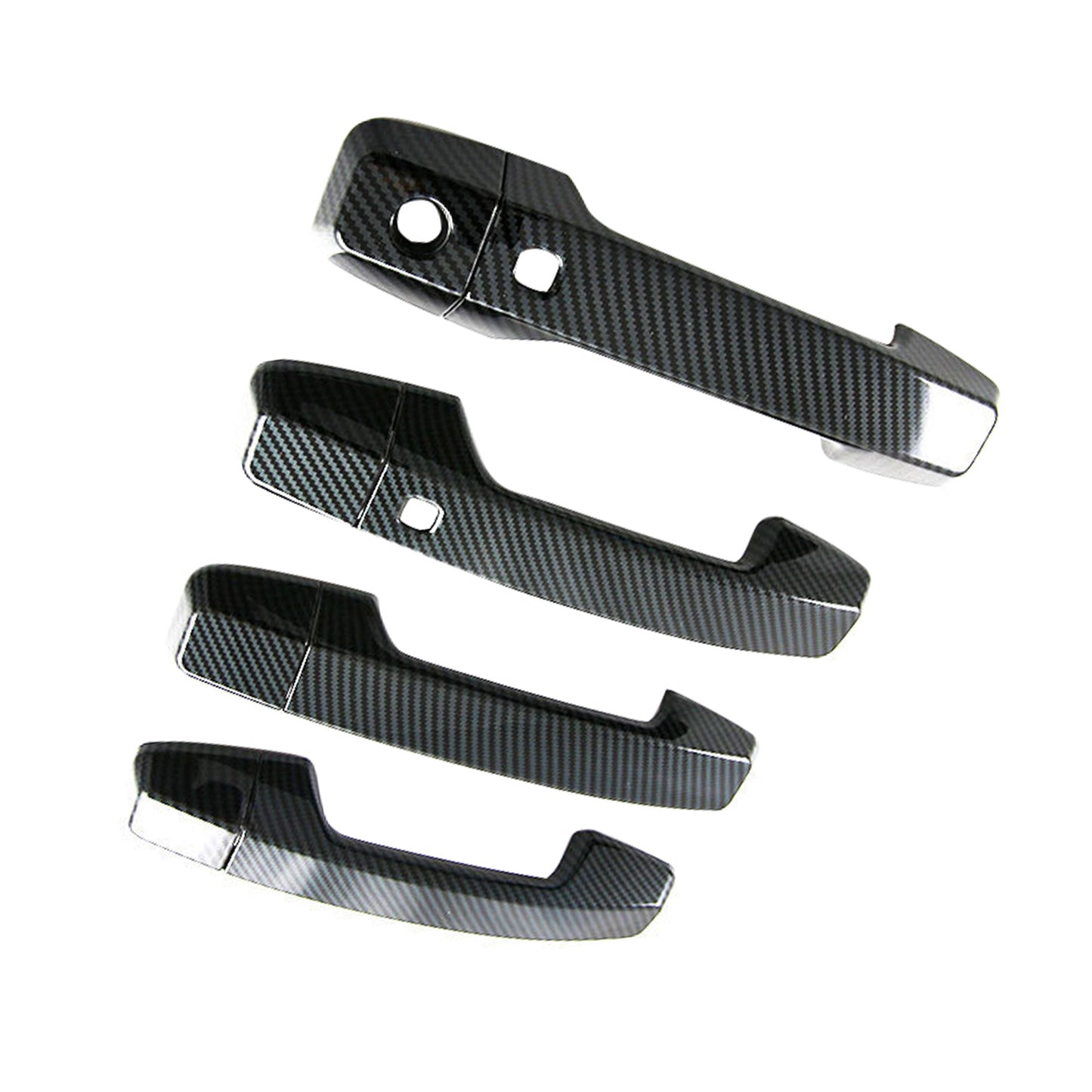 Side Door Handle Covers Suitable For Mitsubishi Triton L200 23-25 Carbon Fiber