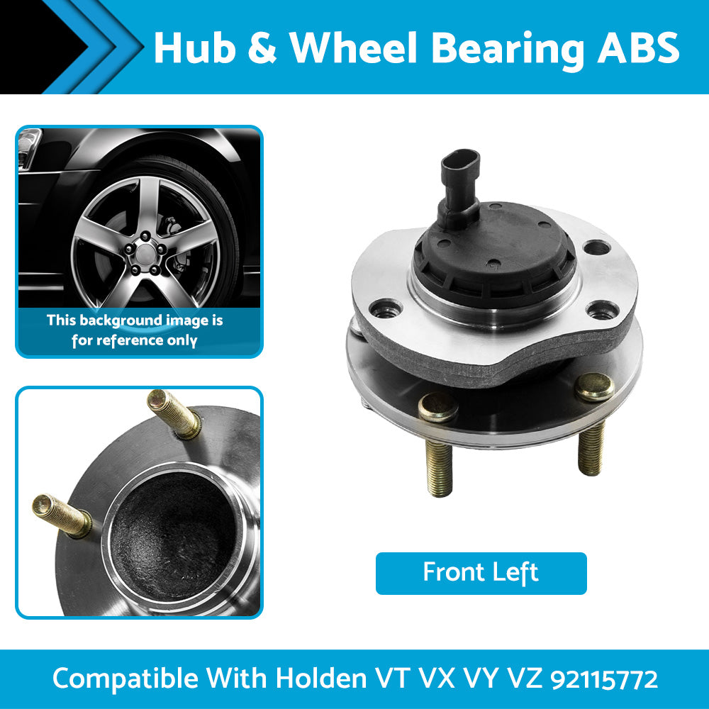 {{ LH Front Hub and Wheel Bearing ABS Suitable For Holden VT VX VY VZ 92115772 }} - Buy Car Parts Online at {{ Kaka Auto Parts }}.