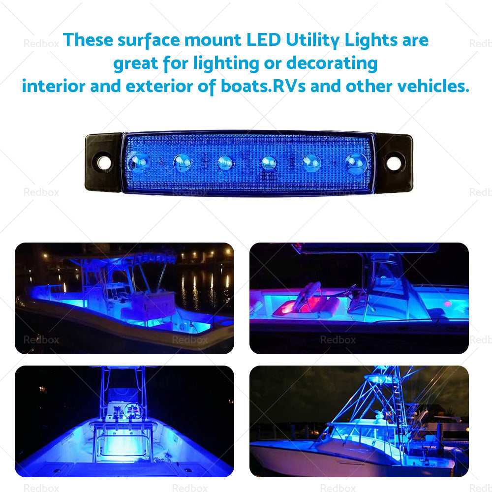 {{ 1x For 12V Marine Boat LED Deck Courtesy Lights Waterproof Stern Transom Light }} - Buy Car Parts Online at {{ Kaka Auto Parts }}.