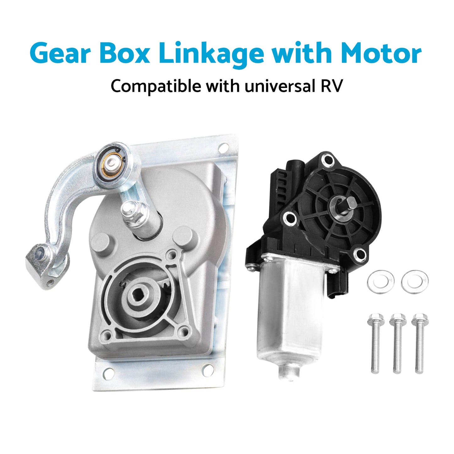 {{ RV Gear Box Linkage with Motor Suitable For Kwikee Electric Steps Replace 366043 }} - Buy Car Parts Online at {{ Kaka Auto Parts }}.