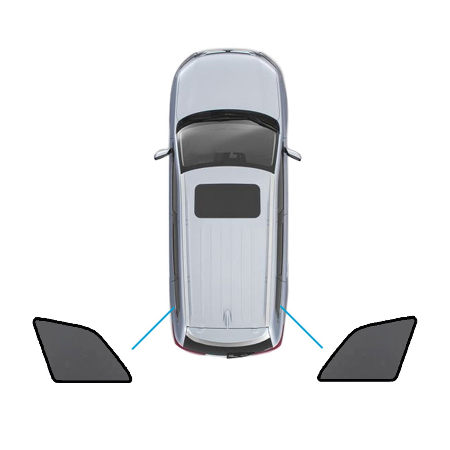 {{ Magnetic Mesh Sun Blind Shades Suitable for Audi Q7 SQ7 2015-2025 On Front/Rear }} - Buy Car Parts Online at {{ Kaka Auto Parts }}.