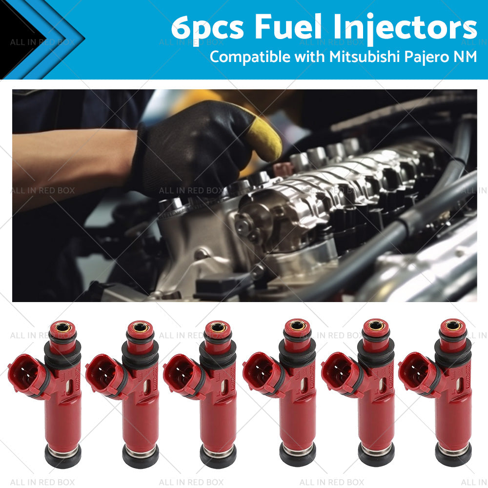 {{ 6PCS Fuel Injectors Suitable For Mitsubishi Pajero NM 6G74 3. 5 V6 00-04 MD357267 }} - Buy Car Parts Online at {{ Kaka Auto Parts }}.