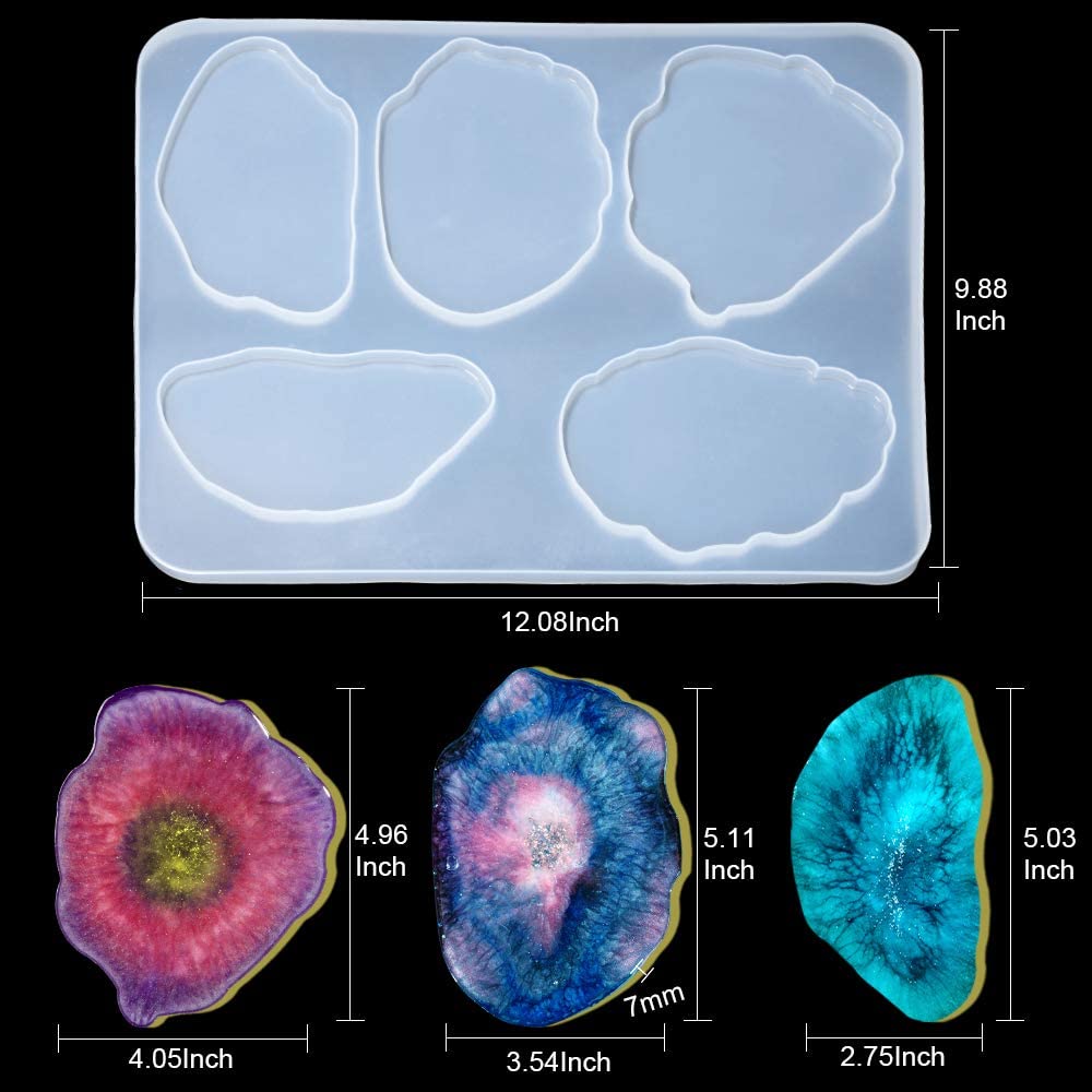 Epoxy Resin 1:1 AB Kit Craft Coating UV Color Pigment Paste Liquid Silicone Mold