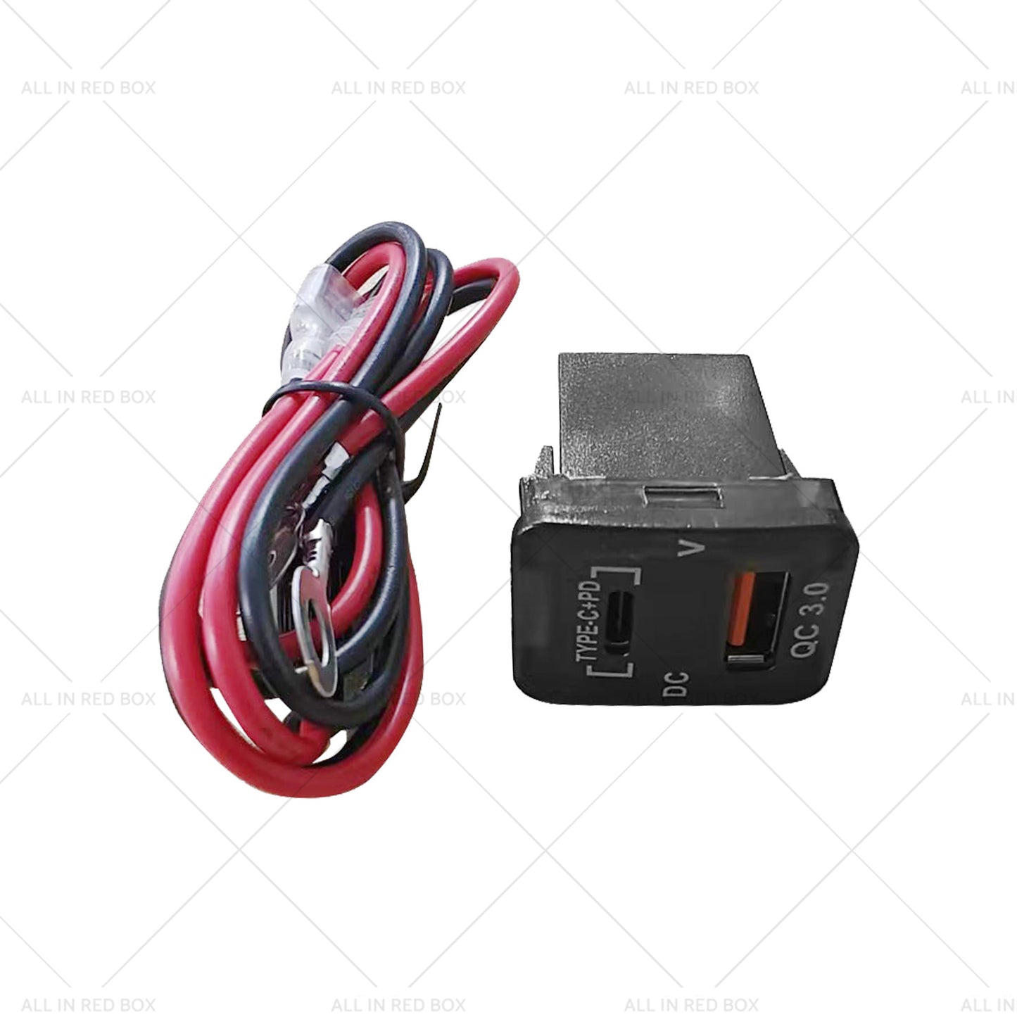 {{ TYPE C  VOLT  QC 3. 0 USB CHARGER Suitable for Toyota Hilux Prado BLUE LED 12v }} - Buy Car Parts Online at {{ Kaka Auto Parts }}.