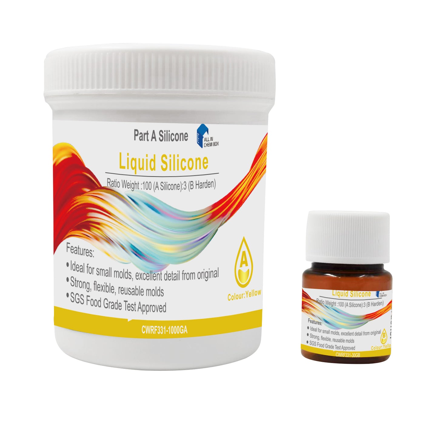 {{ SH25 Liquid Silicone Rubber Mould Making Kit 100 3 Mix - 1Kg 2Kg 5Kg 10Kg Yellow }} - Buy Car Parts Online at {{ Kaka Auto Parts }}.