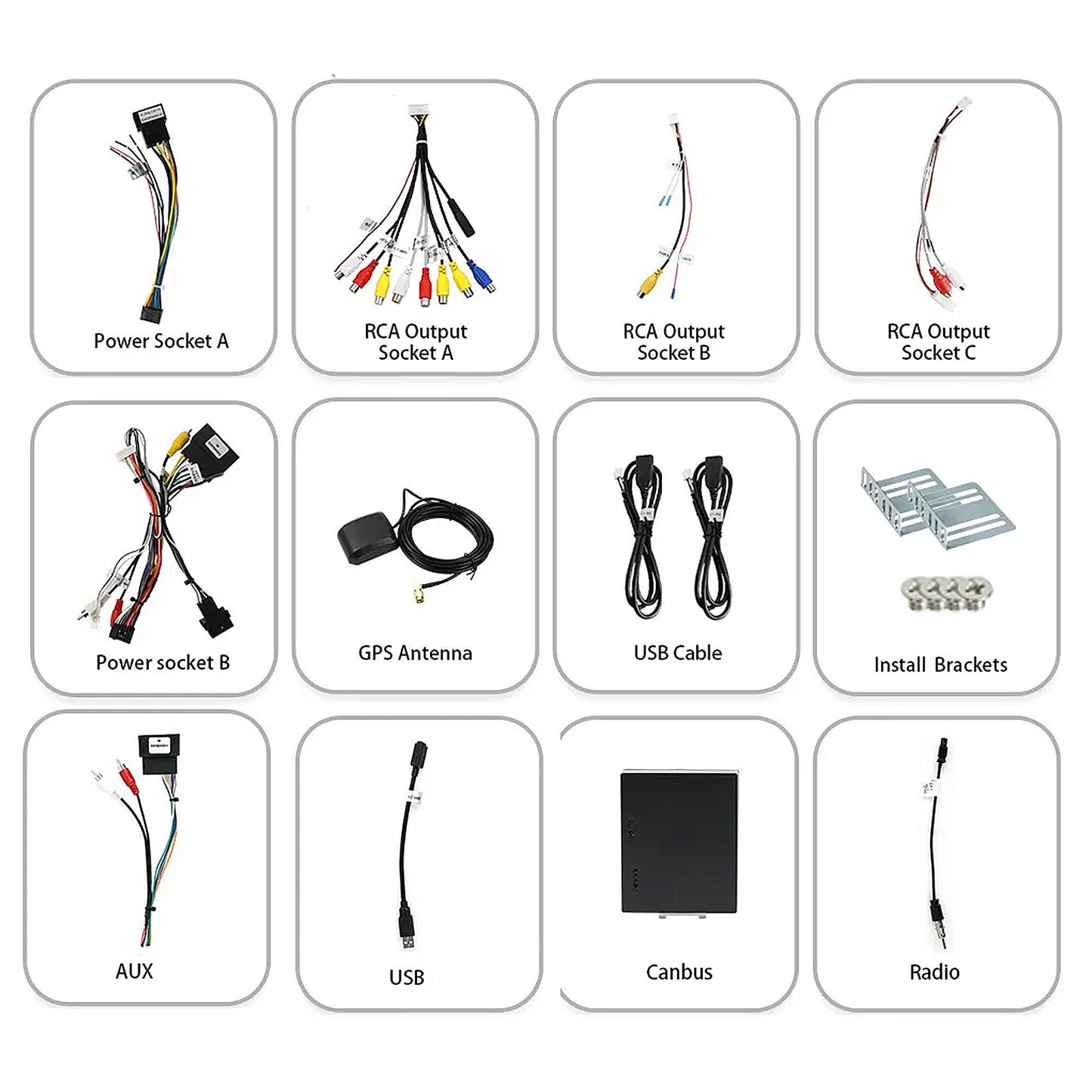 9'' CarPlay Stereo Head Unit Suitable For Ford Kuga Escape 2013-2017 Android 14