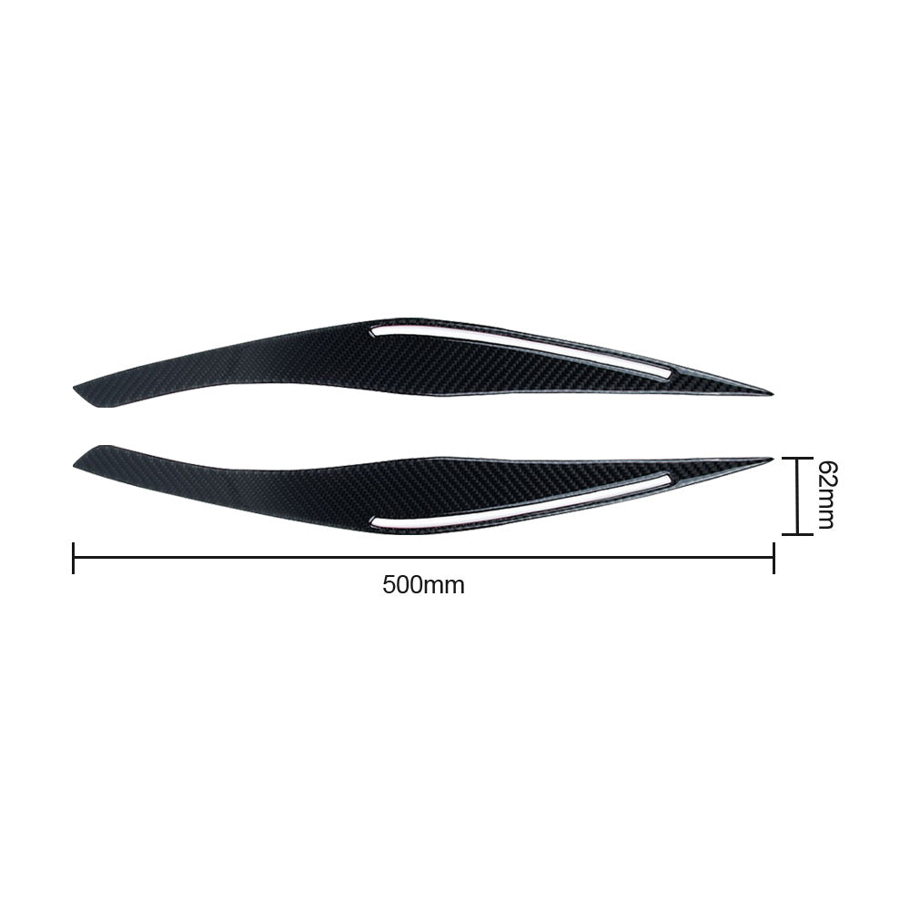 Carbon Fiber Headlight Eyebrow/Eyelids Cover Trim Suitable For BMW E90/E91 328i & 335i