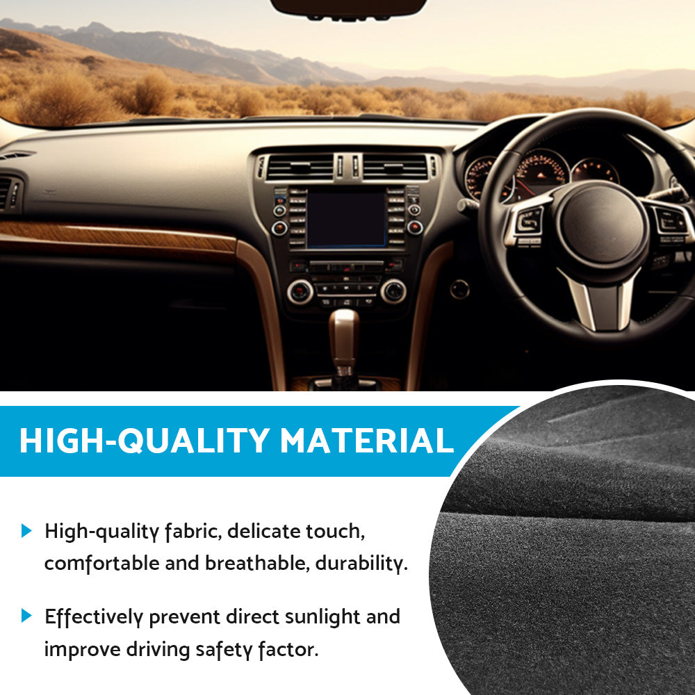 Black Non-Slip Dash Mat Cover Suitable For Subaru Outback Wagon GEN 5 2015-2020