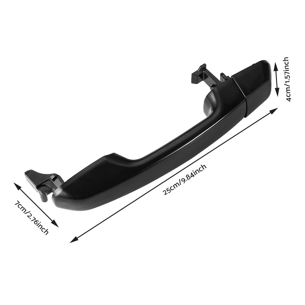Rear Left Right Outer Door Handle Black Suitable For Toyota Prado J150 Series 2009-2020