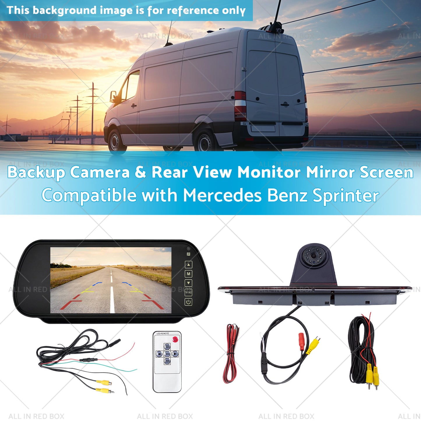 {{ Brake Light Backup Camera W or 7''Monitor Suitable for 07-19 Sprinter or VW Crafter }} - Buy Car Parts Online at {{ Kaka Auto Parts }}.