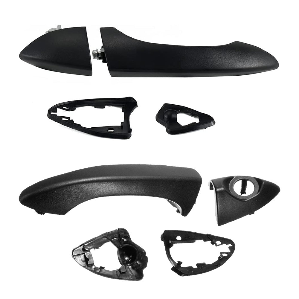Pair Front Right & Left Outer Door Handles Dumb Black Suitable For BMW X5 E53 2000-2006
