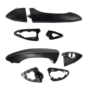 compare product Pair Front Right & Left Outer Door Handles Dumb Black Suitable For BMW X5 E53 2000-2006