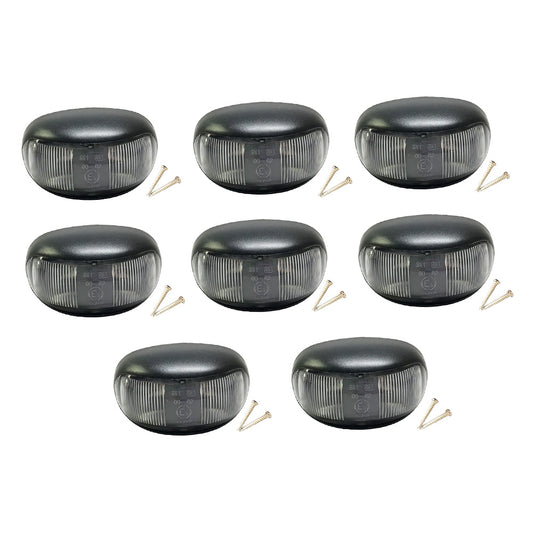 {{ 8pcs 2 LED Clearance Lights Side Marker Lamp Red Amber Trailer Truck 12V 24V }} - Buy Car Parts Online at {{ Kaka Auto Parts }}.